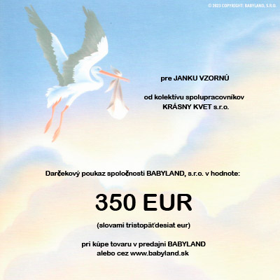 Darčeková poukážka 350 EUR